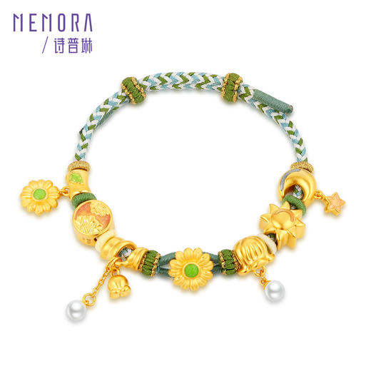 等一朵花开 太阳-心有阳光 黄金足金转运珠女款MEMORA诗普琳HP649501 商品图7