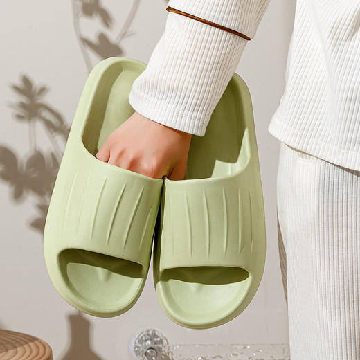 EVA凉拖鞋情侣家居拖夏季防水防滑踩屎感浴室条纹款 商品图2