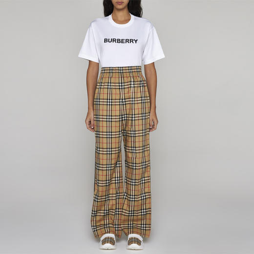 BURBERRY 巴宝莉 女士棉质运动休闲裤 格子 8083148 A7028 商品图3