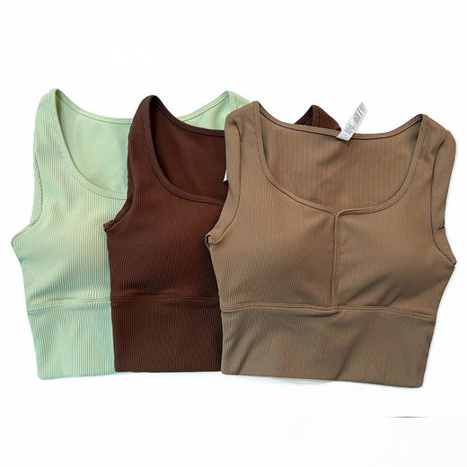 【精选】姐妹缘 螺纹系列运动健身上衣女款长袖瑜伽服 CX1504 袖口指套 固定罩杯设计 商品图4