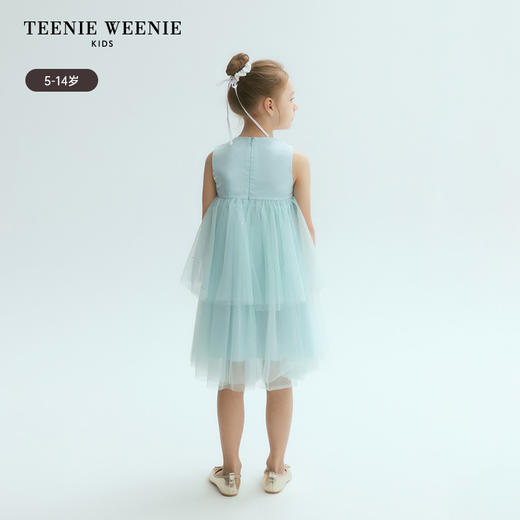 TeenieWeenie Kids小熊童装春夏女童无袖钻纱优雅连衣裙TKOW246367N 商品图3