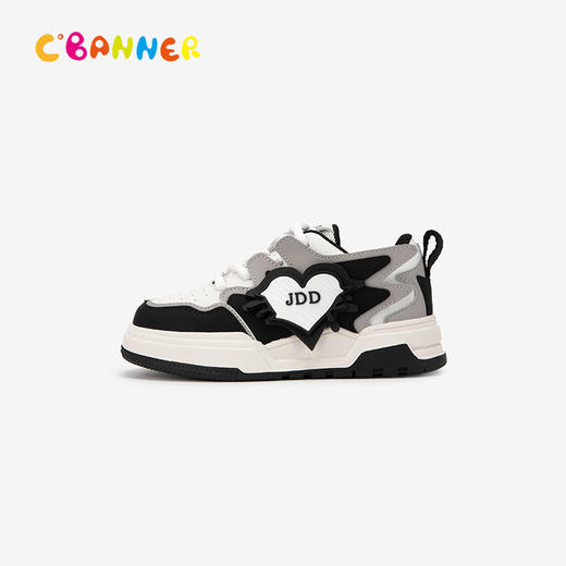 千百度童鞋轻盈透气儿童板鞋女春夏时尚运动休闲鞋女童A24123630 商品图0