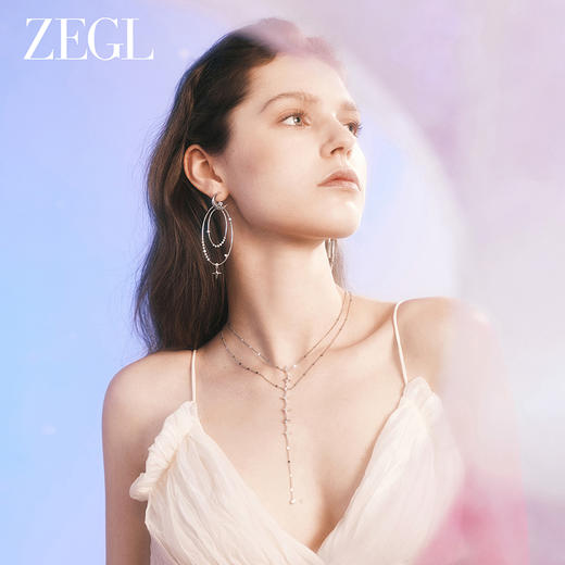 ZEGL设计师月映星河系列叠戴星星项链女款2024新款锁骨链颈链饰品 商品图3