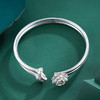 子佩集S999银【折荷有赠】手镯【BA50108】开口莲花可转动两个圈2403 商品缩略图3