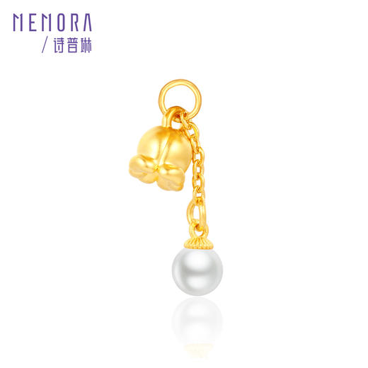 等一朵花开 铃兰-幸福来铃 黄金足金挂坠小珍珠吊坠女款MEMORA诗普琳HP652501 商品图4