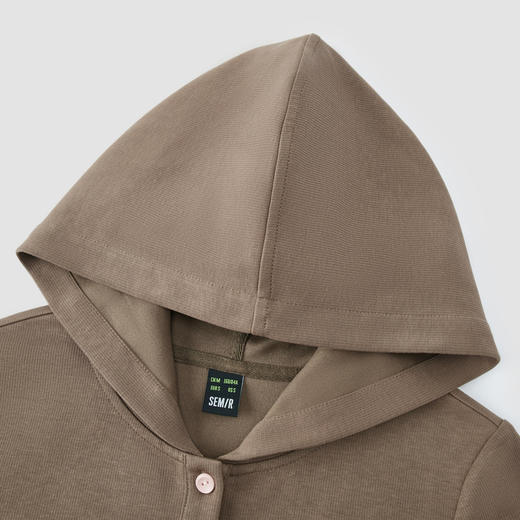 森马连衣裙女字母印花复古潮流休闲新款夏修身连帽短裙运动风 商品图3