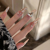 小红书爆款手工穿戴甲中长款冰透极光钻腮红美甲甲片批发指甲贴片 商品缩略图7