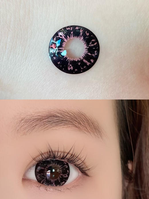 大直径年抛 agenscolor黑莓传说粉美瞳 直径14.5着色14.4 韩国产 商品图5