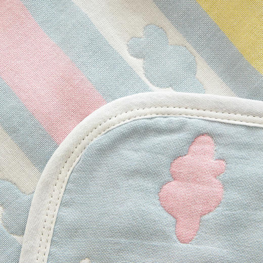 恒源祥纯棉纱布毛巾被六层加厚毯子单人儿童夏凉午休空调披肩150×200cm 商品图3