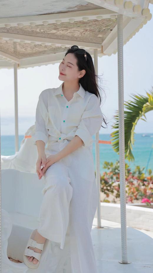 【抖音专属】阔腿裤（24709127山矾） 商品图2