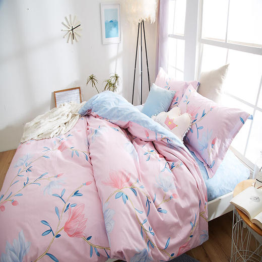 恒源祥四件套纯棉印花床单被套 如花美眷 1.5米/1.8米床（被套200*230） 商品图2