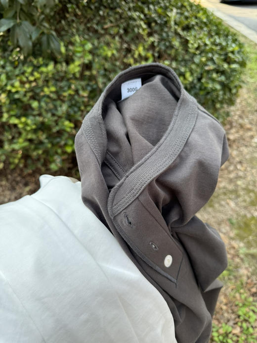 300克纯棉重磅水洗｜亨利领男T恤上衣【包邮+三天无理由退huan】 商品图9