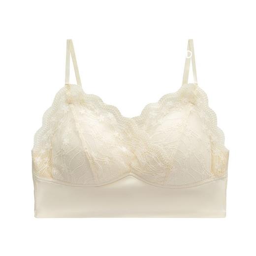 2025春夏【蕾丝美背 性感薄款裸感内衣】舒适固定杯 防走光裹胸拼接一片式内衣 商品图4