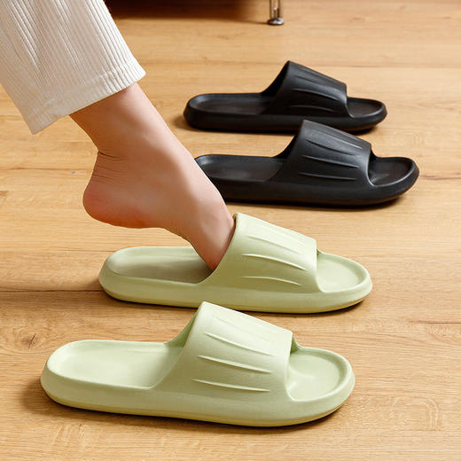 EVA凉拖鞋情侣家居拖夏季防水防滑踩屎感浴室条纹款 商品图0