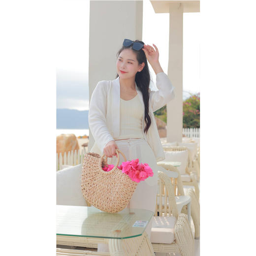 【抖音专属】对襟小衫（24710275山矾） 商品图4