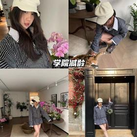 新品上身 | 衬衫裙超有学院感，这套look🉑借鉴性超高✨