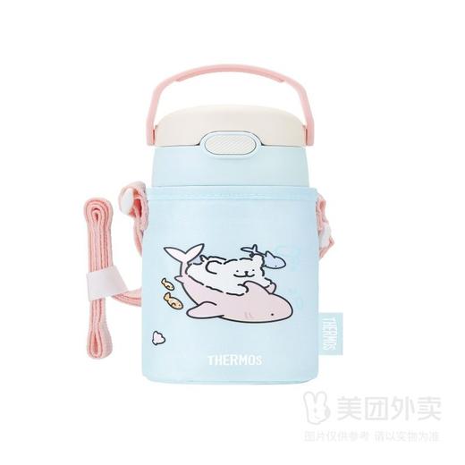 膳魔师x线条小狗Tritan吸管杯儿童便携水杯420ml 商品图1