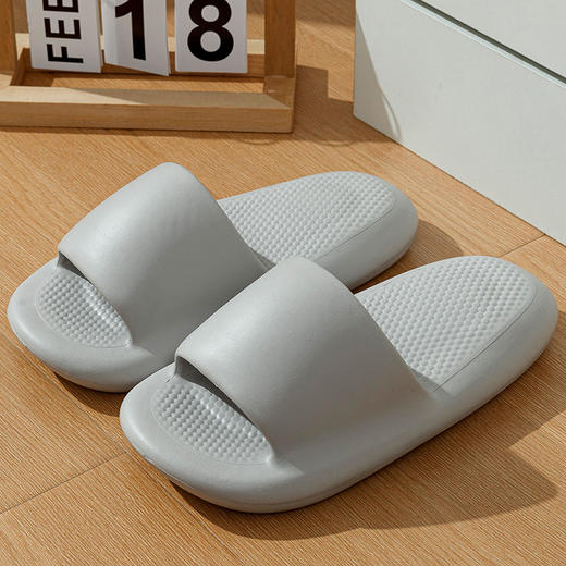 老米优品🎈福利！情侣款 踩屎感小面包日式EVA凉拖鞋 家居拖夏季防水防滑踩屎感浴室情侣男女拖 商品图6