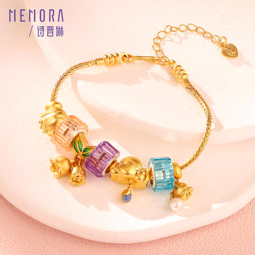 等一朵花开 铃兰-幸福来铃 黄金足金挂坠小珍珠吊坠女款MEMORA诗普琳HP652501 商品图2