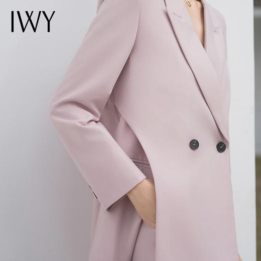 IWY/粉色西装套装宽松休闲西服新款高级女神范套装设计感通勤C13520+P33520 商品图4