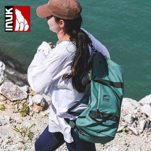INUK男女可折叠旅行袋 大容量防水多功能手提旅行单肩包 商品图8