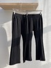 黑色休闲裤高腰显瘦垂感西装裤 新款秋冬女裤休闲直筒西裤 ASM125244 商品缩略图4