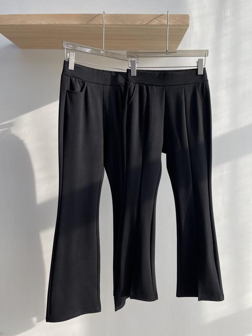 黑色休闲裤高腰显瘦垂感西装裤 新款秋冬女裤休闲直筒西裤 ASM125244 商品图4