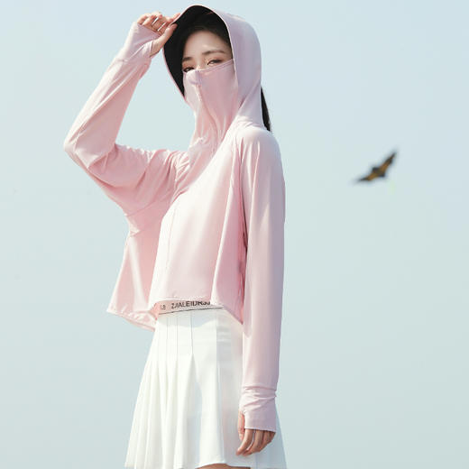 【冰凉轻薄！透气防晒】新款黑胶帽檐防晒衣女长袖冰丝防晒衫夏季防晒服防紫外线，出门更顶几件套，出门搞定防晒。ry 商品图2