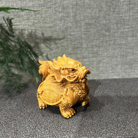 精雕龙龟°黄杨木小摆件