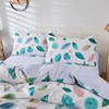 恒源祥全棉四件套床单被套枕套床上套件花卉四季款 落花潇潇200*230cm 商品缩略图3