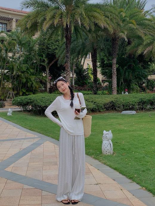 老米优品🎈自然风设计感，度假风拉满《莱赛尔天丝假两件叠搭T》轻盈，仙气，独特，显瘦！T240308A 商品图5