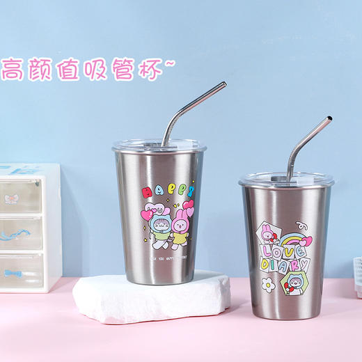 纪念日礼品专门店新款吸管杯恋恋日记吸管杯-155999314 商品图4