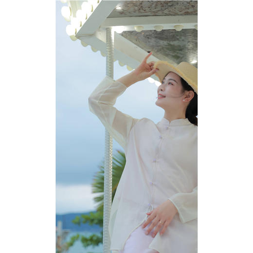 【抖音专属】【线上专属】【陌上花系列】立领小衫（24710261弗肯红） 商品图0