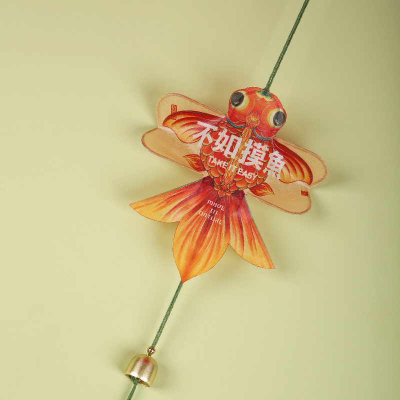 自然造物金鱼风铃挂饰亲子DIY手工益智玩具材料包文创生日礼物
