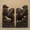 清 红木雕狮子摆件（一对） 商品缩略图1