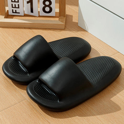 老米优品🎈福利！情侣款 踩屎感小面包日式EVA凉拖鞋 家居拖夏季防水防滑踩屎感浴室情侣男女拖 商品图7