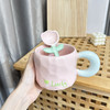 奶fufu郁金香勺子马克杯带盖子可爱男女学生情侣杯牛奶杯水杯套装 商品缩略图6