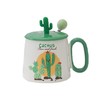 陶瓷马克杯清新仙人掌大容量带盖勺家用情侣早餐奶牛办公室咖啡杯 商品缩略图9