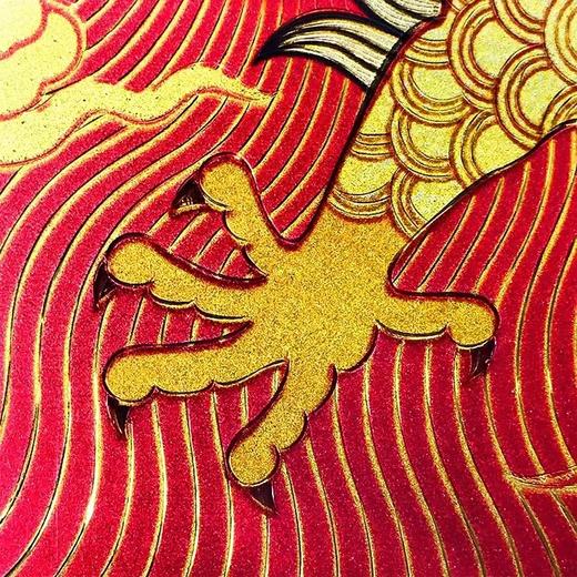 龙年金版画  1克999纯金 带证书 中国集邮出品 可摆可挂 商品图7