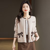 CC26-8027配裙子的短款毛衣女小个子针织开衫早春外套2024新款春秋外搭上衣 商品缩略图1