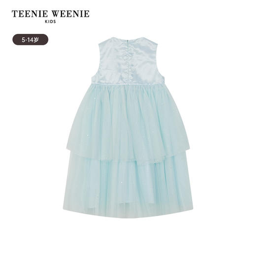 TeenieWeenie Kids小熊童装春夏女童无袖钻纱优雅连衣裙TKOW246367N 商品图7