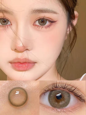 大直径推荐丨甜茶棕绿·Leenscolor丨14.5mm（年抛/2片装）
