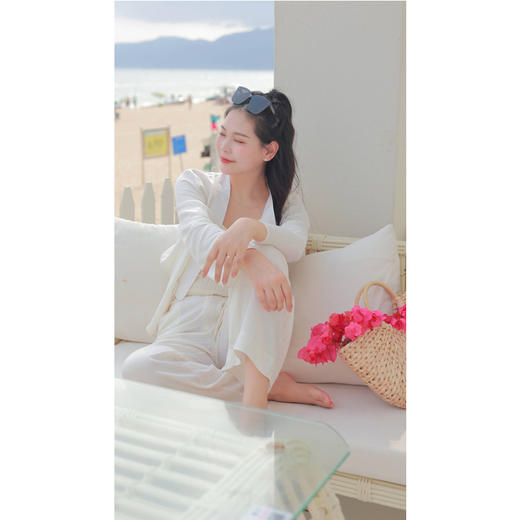 【抖音专属】对襟小衫（24710275山矾） 商品图3