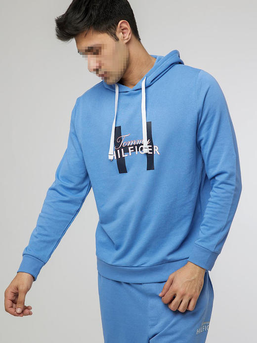 Tommy Hilfiger/汤米 男士连帽长袖春秋保暖LOGO印花长袖卫衣 商品图0