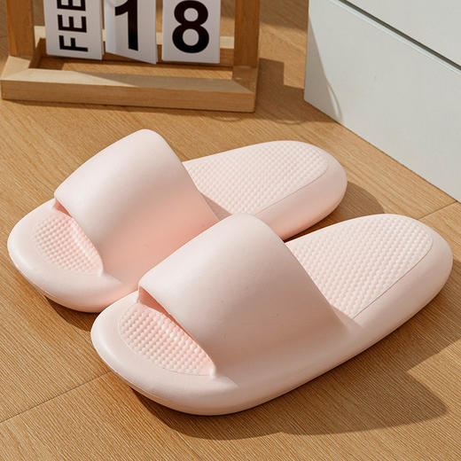 老米优品🎈福利！情侣款 踩屎感小面包日式EVA凉拖鞋 家居拖夏季防水防滑踩屎感浴室情侣男女拖 商品图4