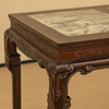 清 红木三镶云石云纹三弯腿画桌 商品缩略图1