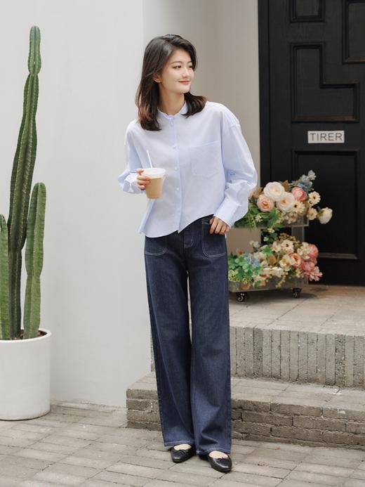 不规则摆边设计感衬衫FJ5028244 商品图1