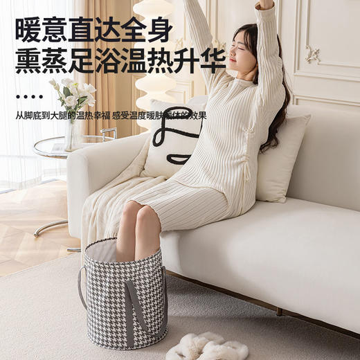 吴昕同款泡脚桶效果过膝泡脚专用桶熏蒸泡脚桶过小腿可折叠便携式 商品图0