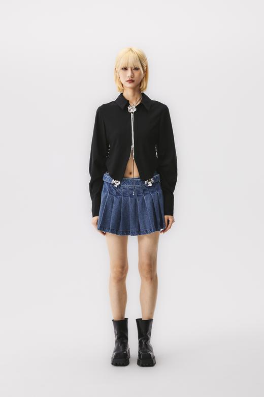 拉链门襟收腰衬衫 商品图4