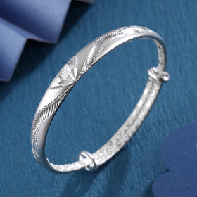 子佩集S999银【朔风飘香】手镯【MXSZ001】推拉2403